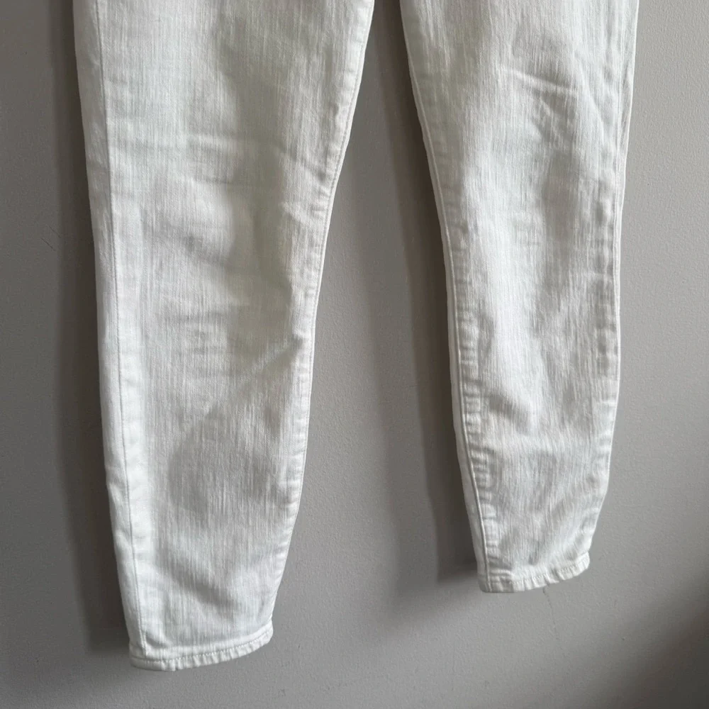 J. Crew White Skinny High-Rise 9”Toithpick Jeans Women size 25 P